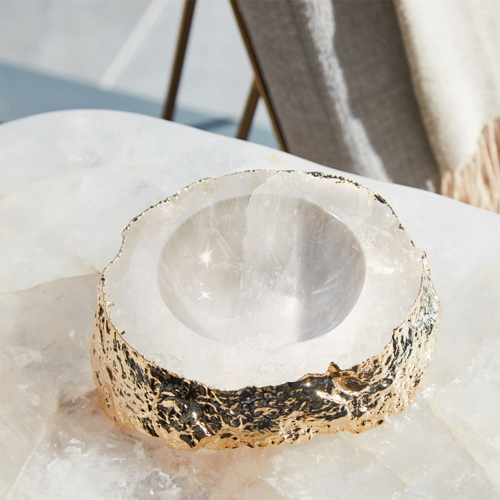 Casca Bowl | 24K Gold-Plated | Crystal