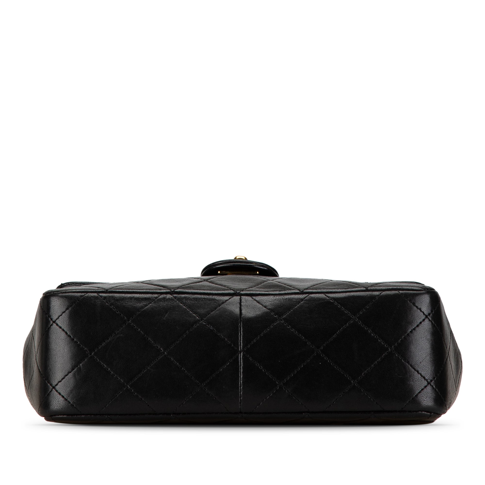 Chanel | Pre-Owned Mini Square Classic Lambskin Single Flap | Black