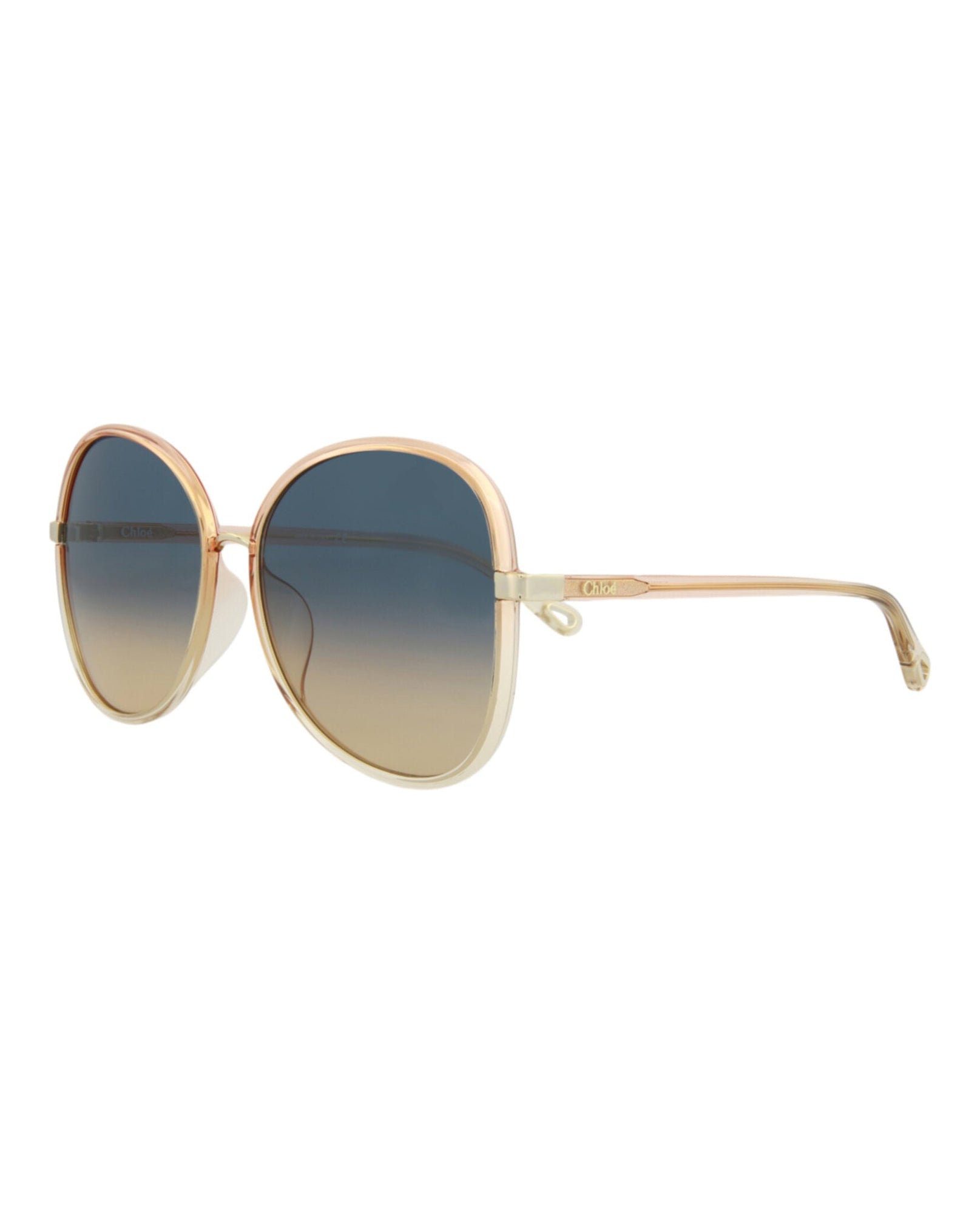 Chloe Round Injection Sunglasses | Orange