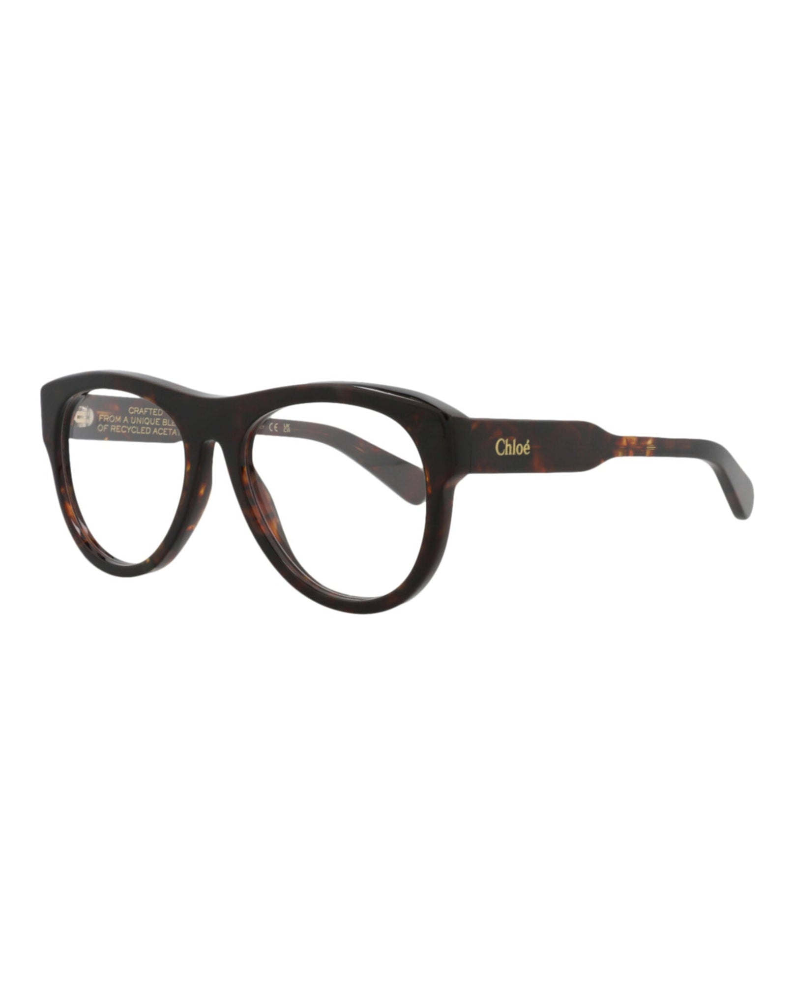 Chloe Round Recycled Acetate Optical Frames | Havana