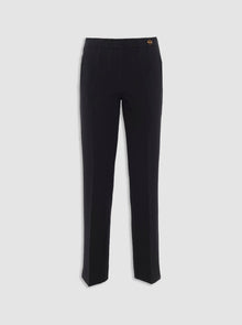 Charlotte Stretch Crepe Pant | Black
