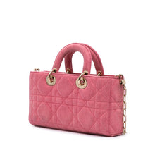 Dior | Pre-Owned Medium Denim Macrocannage Lady D Joy | Pink