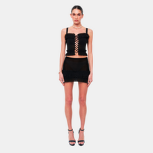 OW Collection CLAIRE Mini Skirt Skirt 121 - Black