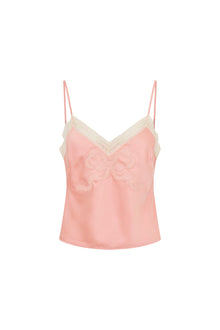 Claudina Satin Cami Top | Vintage Nude