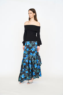 Eden Skirt | Sapphire Poinsettia