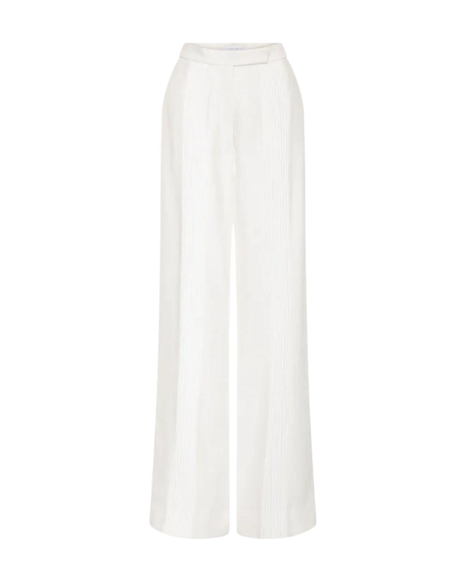 Column Pintucked Pants | Ivory