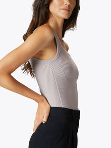 Womens | Coreflex Form-Fitting Tank | Concrete
