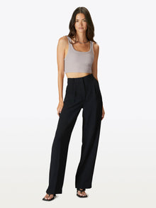Womens | Coreflex Form-Fitting Cropped Tank | Concrete