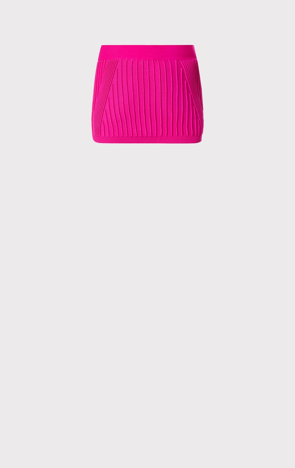 Ottoman Low Rise Mini Skirt | Magenta