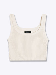 Womens | Coreflex Form-Fitting Cropped Tank | Ivory