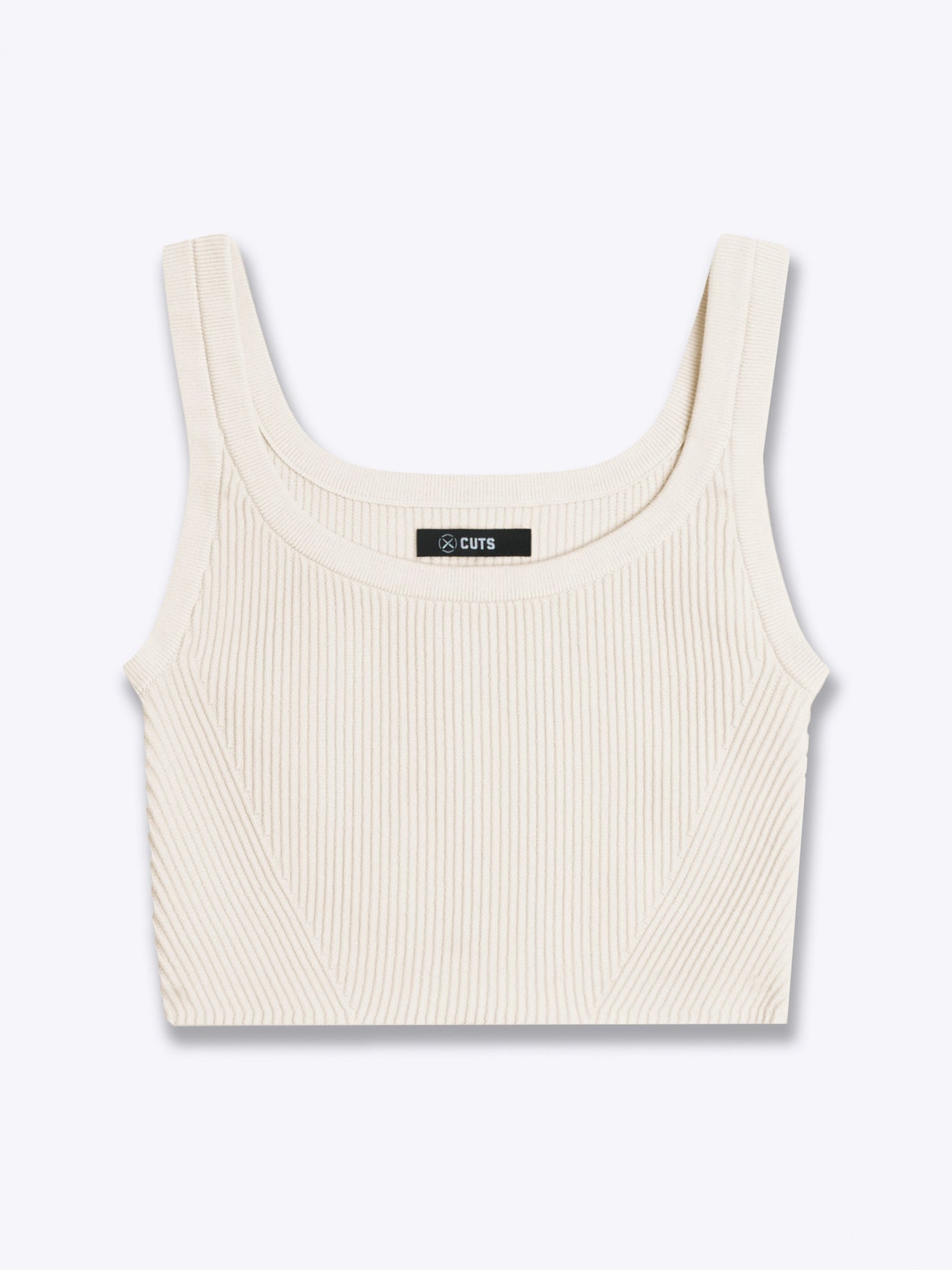 Womens | Coreflex Form-Fitting Cropped Tank | Ivory