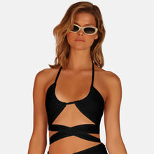 OW Swim CRETE Top Account 002 - Black Caviar