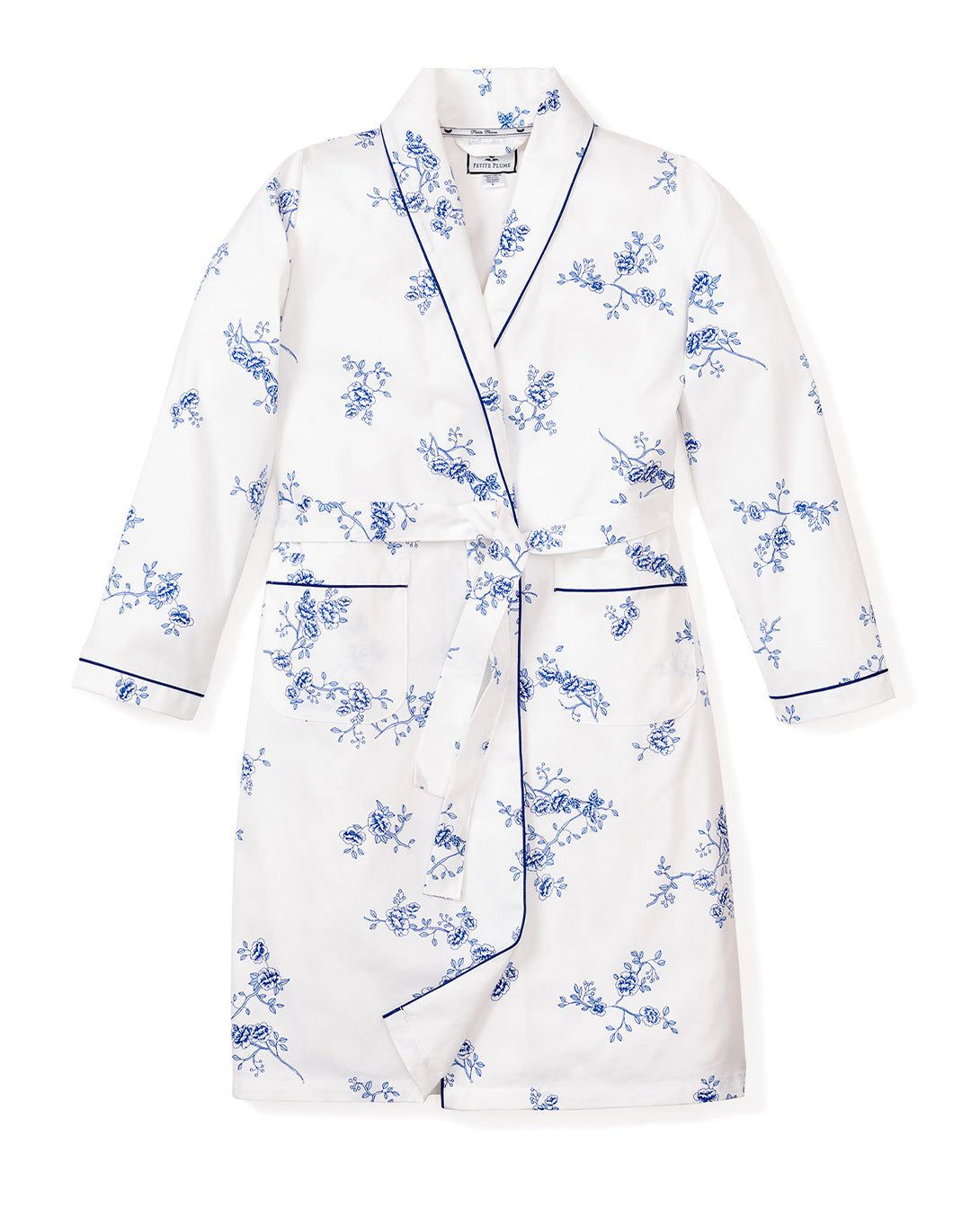 Kid's Twill Robe | Indigo Floral