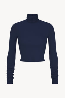 CROPPED FITTED TURTLENECK TOP - ETERNE