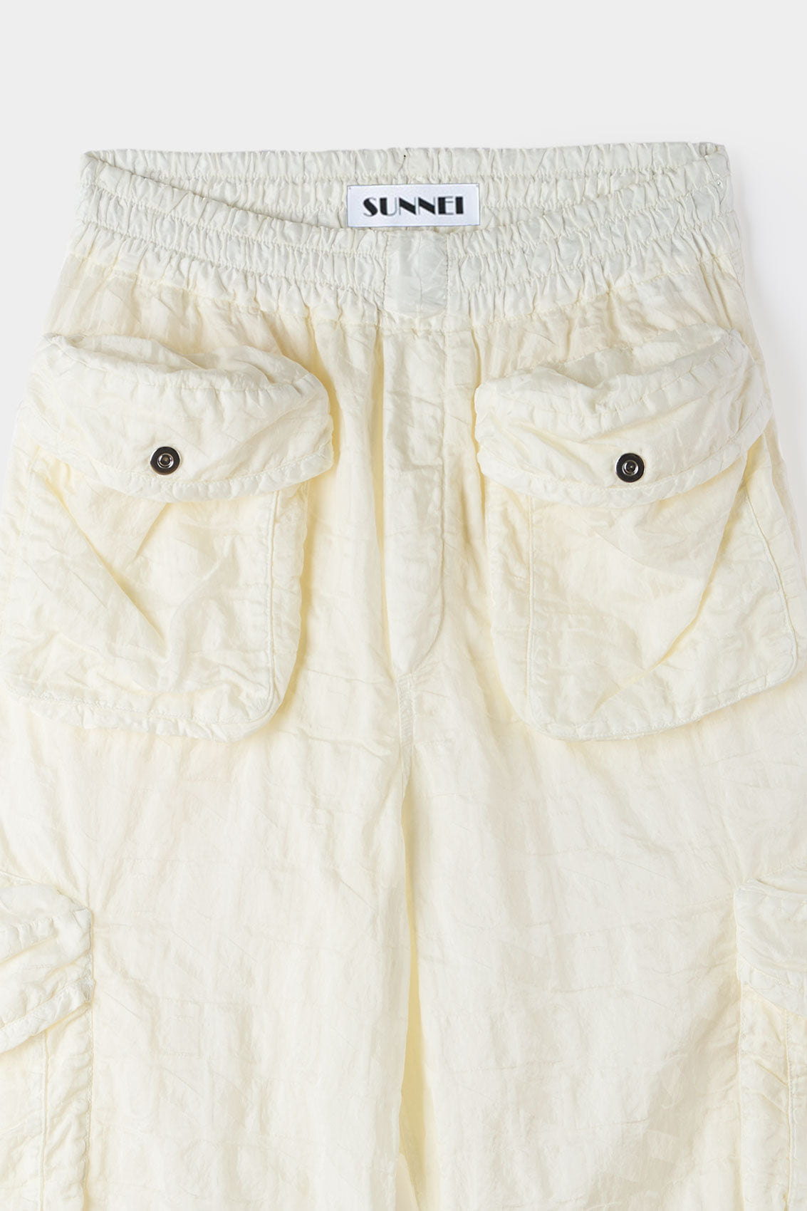 Allover Short Elastic Pants | Men | Cream