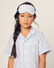 Kid's Twill Short Set in Bluehearts in Bluehearts#Color_Bluehearts