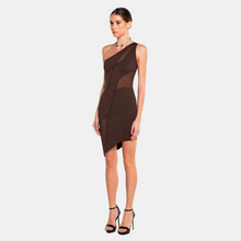 OW Collection CURVE Mini Dress Dress 185 - Brown