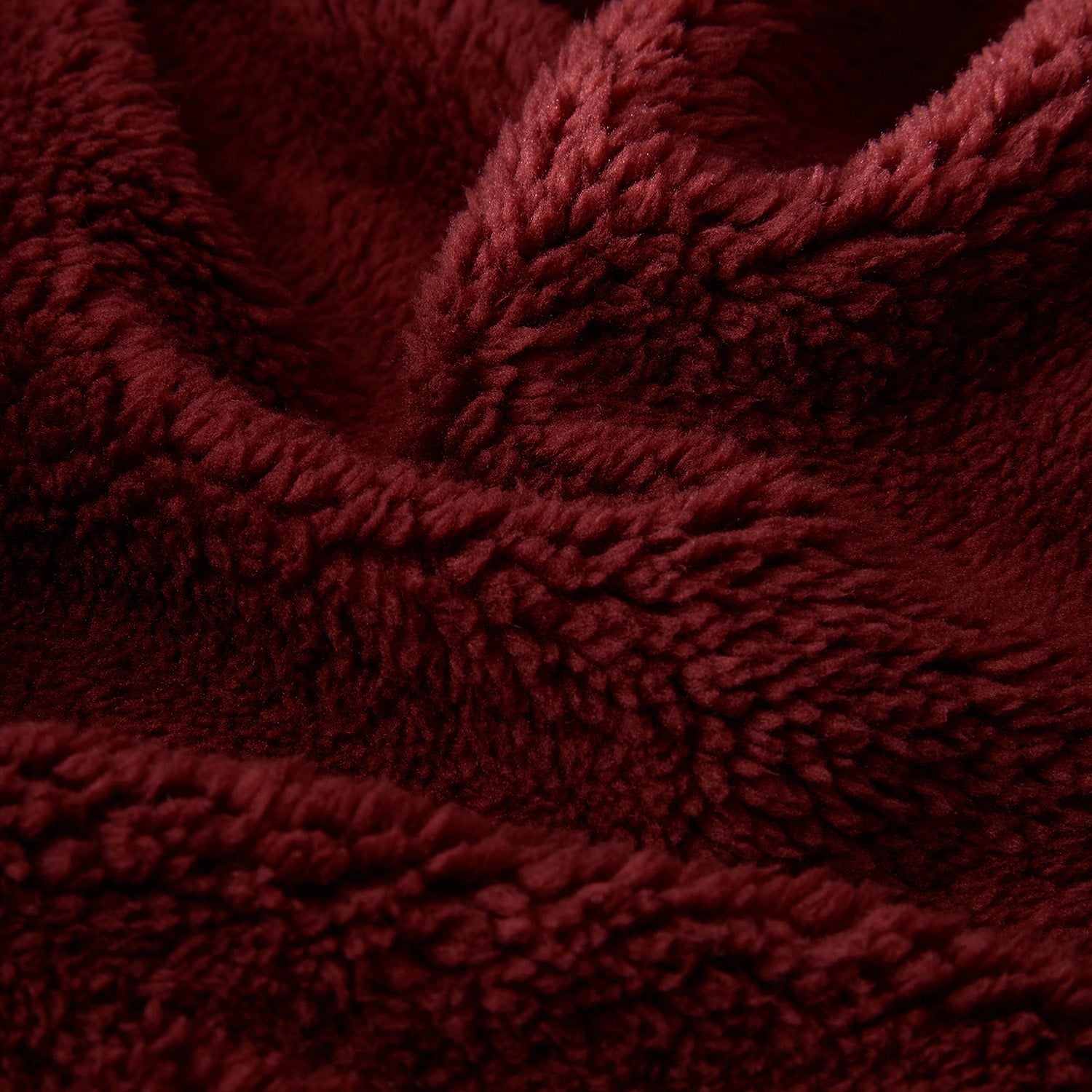 Sherpa Fleece Lounge Joggers | Cabernet/Black