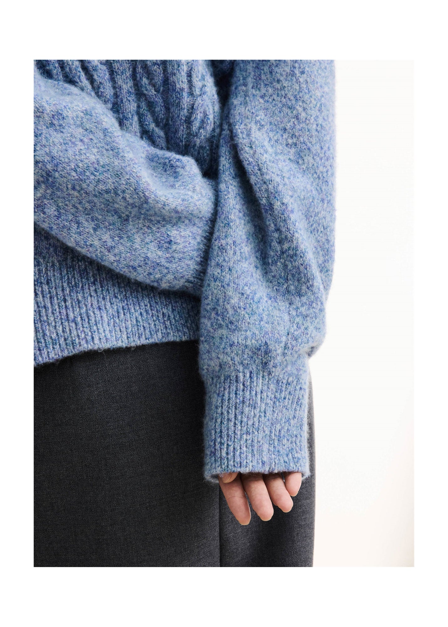 Cable Knit Pullover | Blue