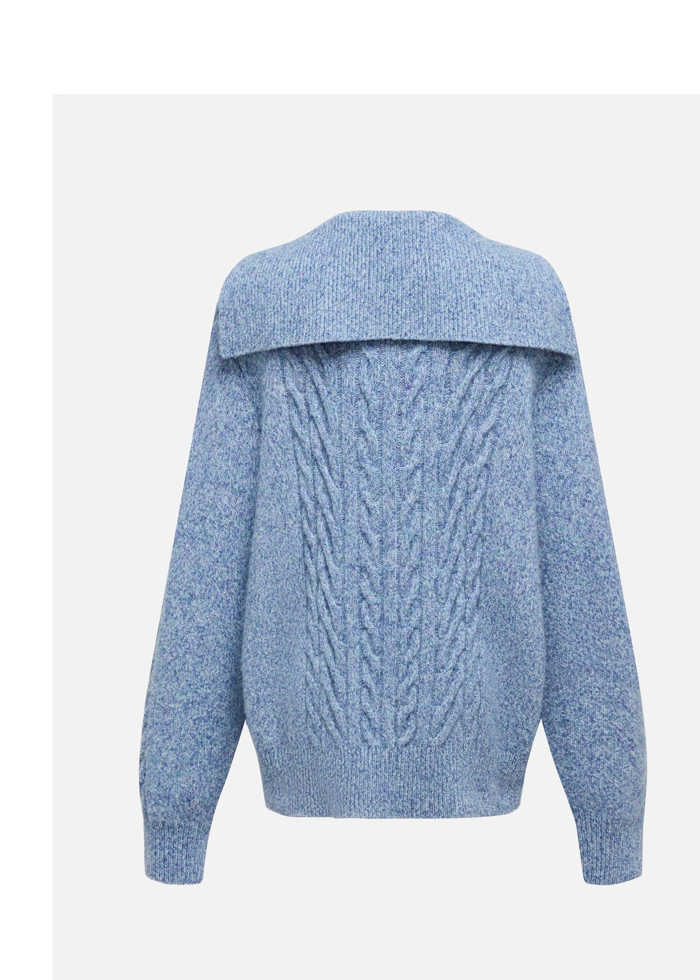 Cable Knit Pullover | Blue