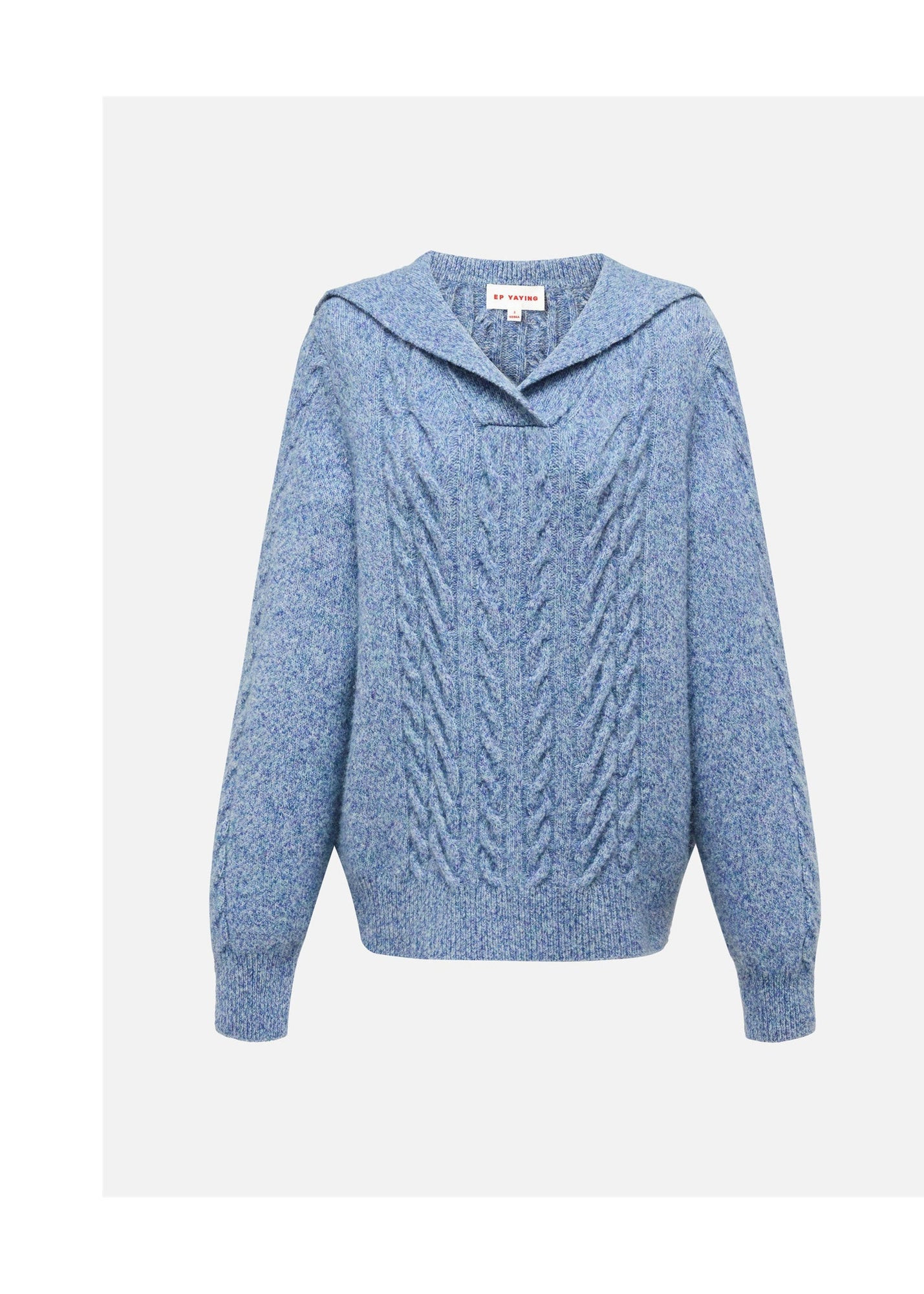 Cable Knit Pullover | Blue