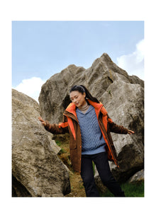 Cable Knit Pullover | Blue