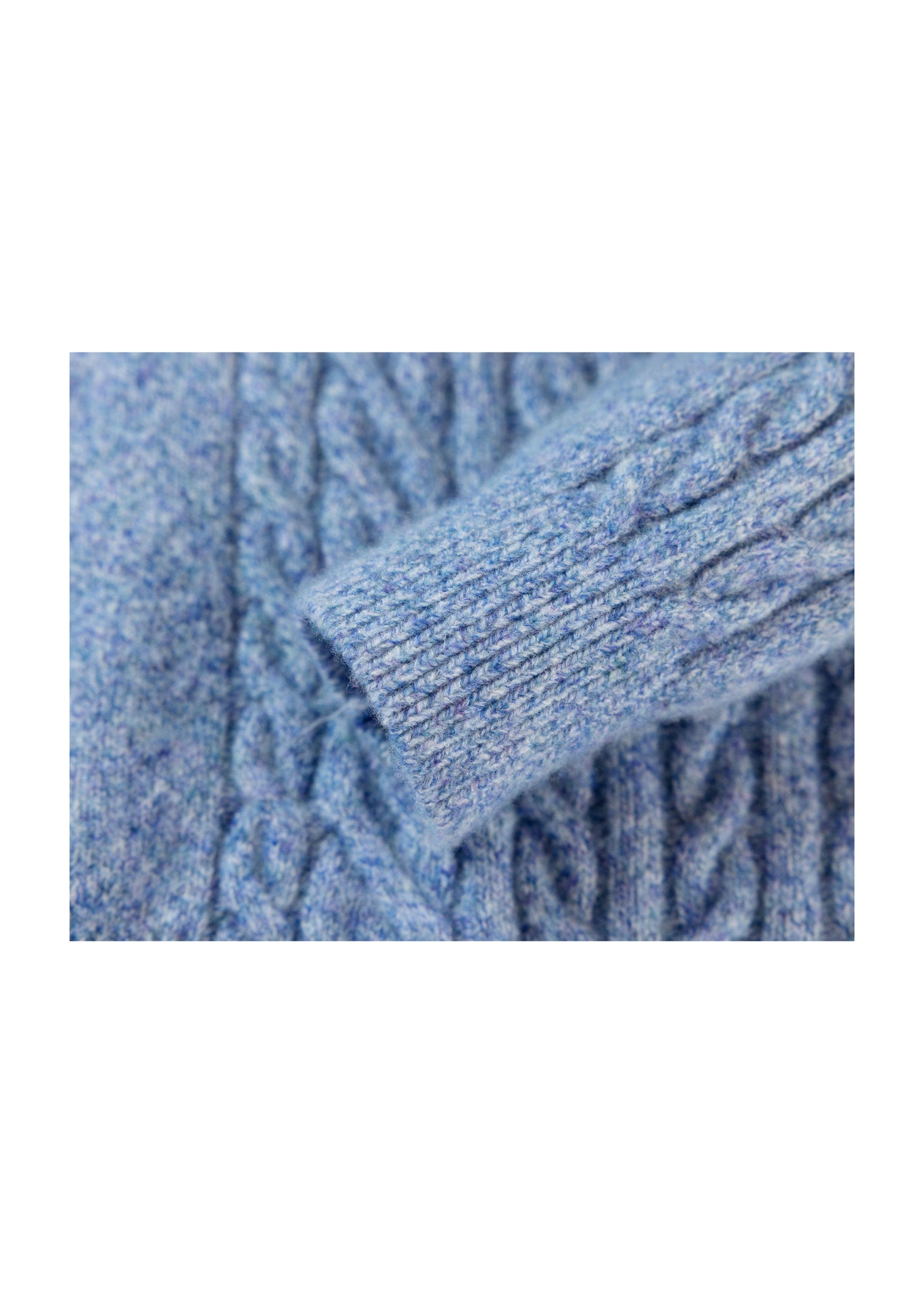 Cable Knit Pullover | Blue