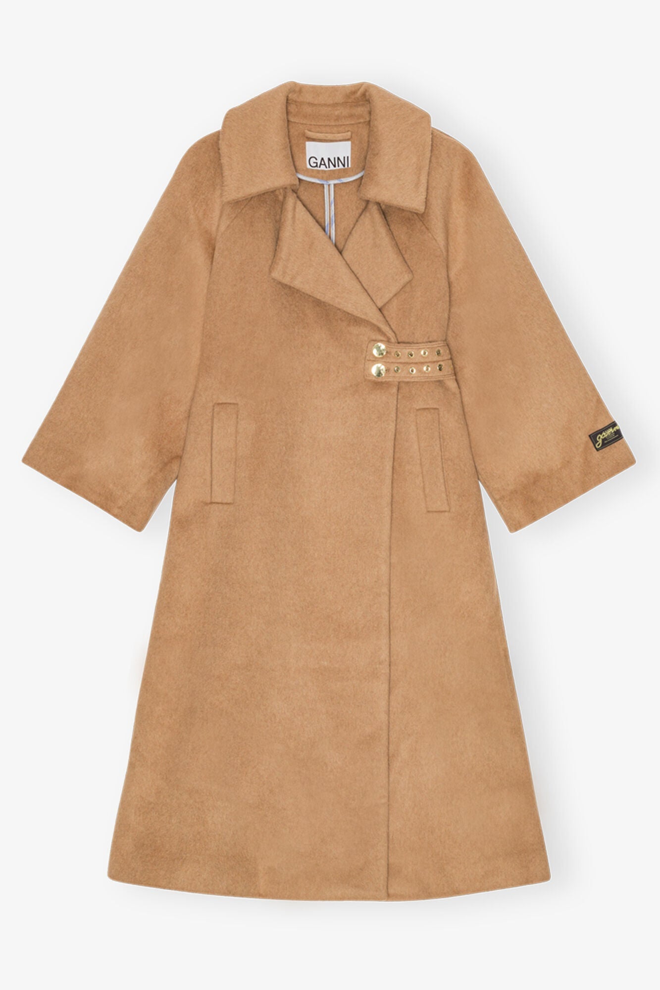 Camel Wool Blend Coat | Latte