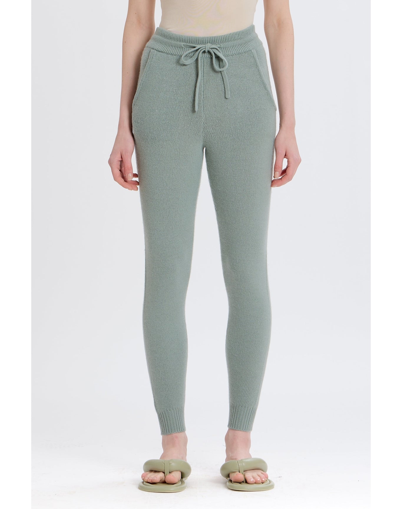 Cashmere Blend Joggers | Sage