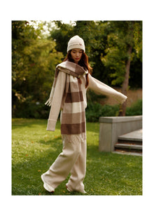 Cashmere Wide-Leg Pant | Beige