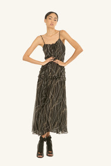 Mira Maxi Dress | Black Chain