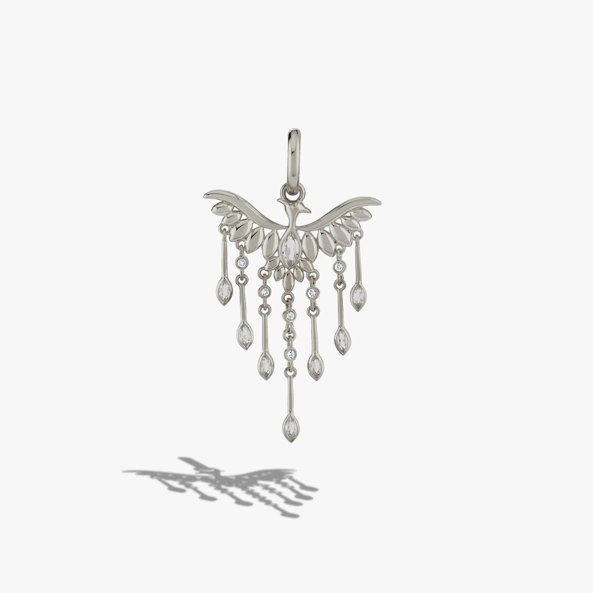 Awe Inspired Earrings 925 Sterling Silver / Single Left [WIP] Chandelier Phoenix Drop Earrings
