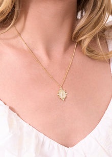 Chapel Necklace | Clear Crystal | 14K Gold Plated