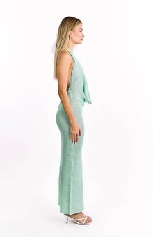 Charlette Cowl Neck Maxi Dress | Green