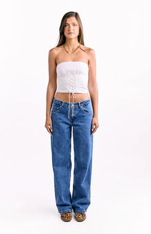 Charli Low Waist Baggy Leg Jeans | Mid Wash
