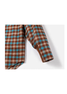 Checked Shirt | Turquoise/Brown