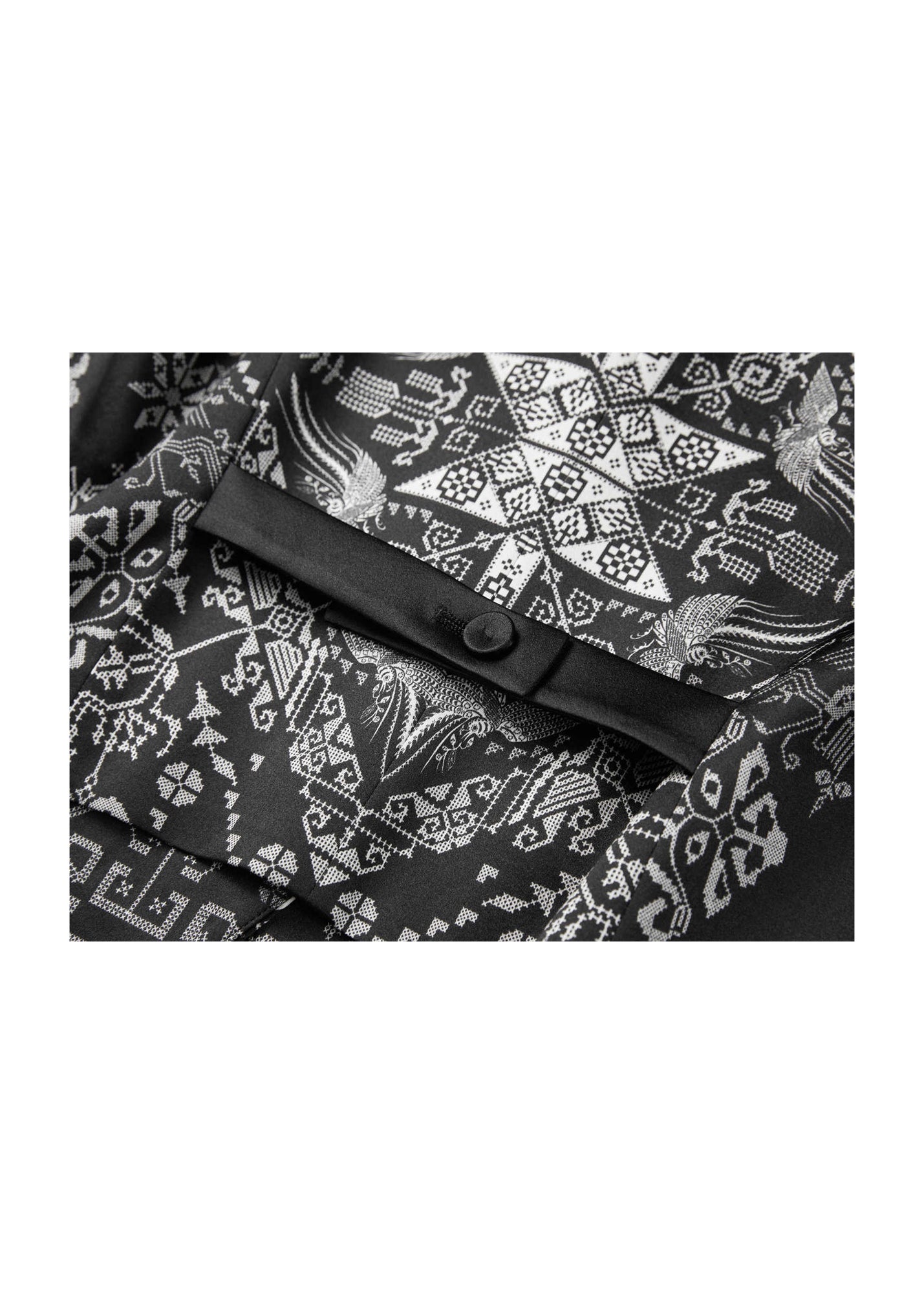 Chinese-style Embroidered Vest | Black