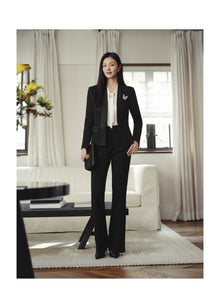 Chinese Stand-Collar Placket Jacket | Black