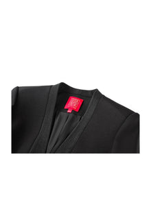 Chinese Stand-Collar Placket Jacket | Black