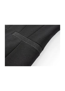 Chinese Stand-Collar Placket Jacket | Black