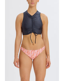 Cinched Front Bikini Top | Black