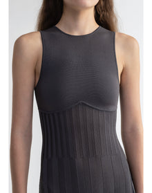 Clara | Knitted Maxi Dress | Storm