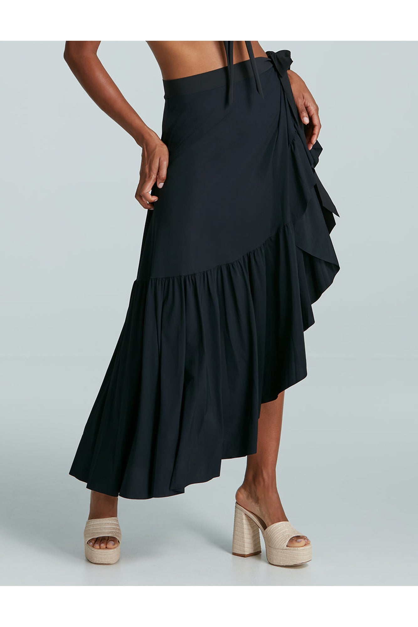 Classic Convertible Cover-Up Skirt | Black