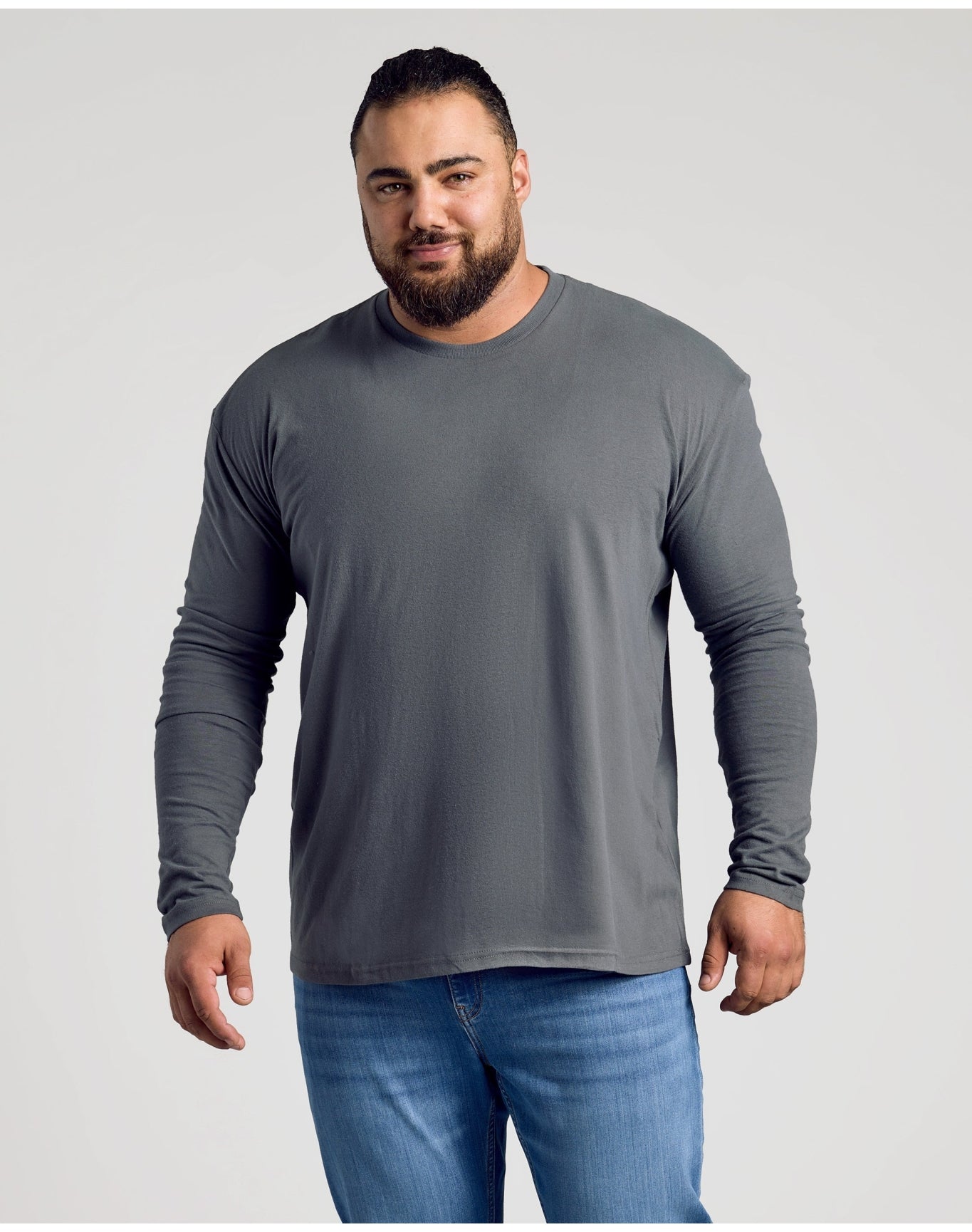 Classic Long Sleeve Crew Neck | Carbon