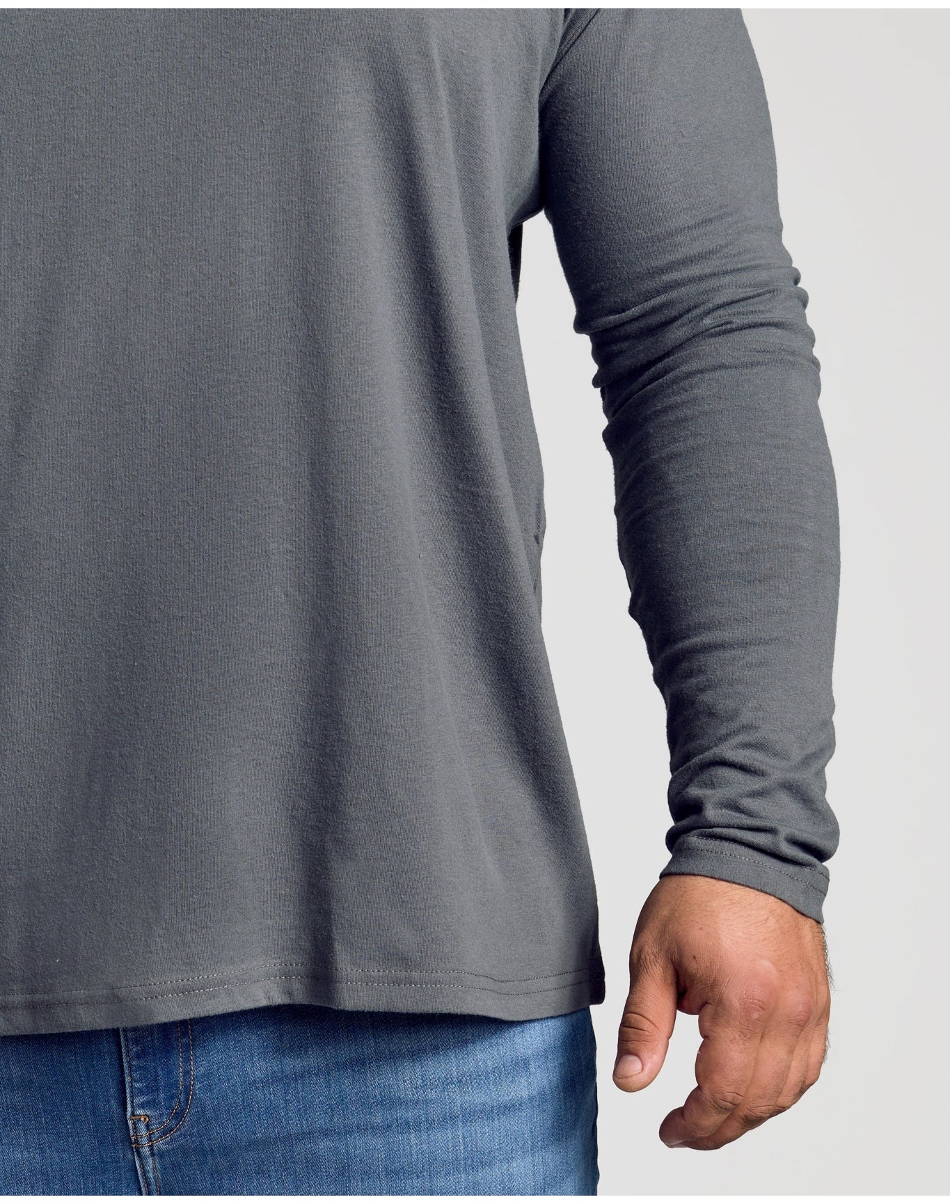 Classic Long Sleeve Crew Neck | Carbon