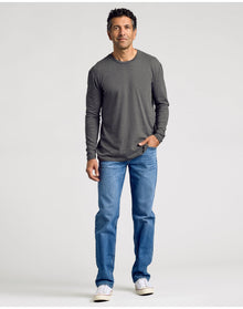 Classic Long Sleeve Crew Neck | Charcoal Heather Gray