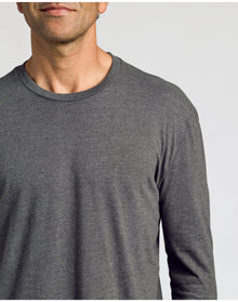 Classic Long Sleeve Crew Neck | Charcoal Heather Gray