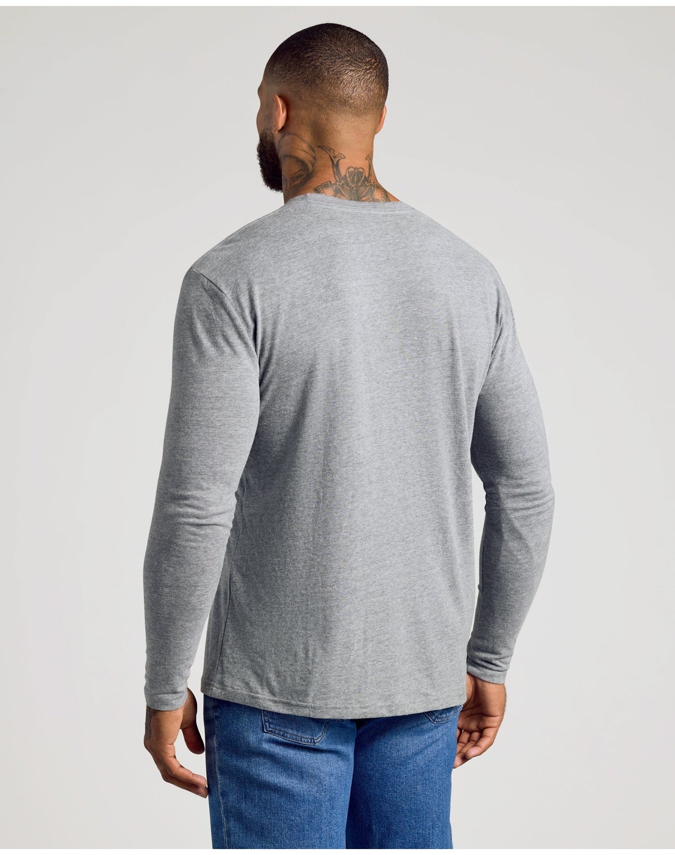 Classic Long Sleeve Crew Neck | Heather Gray