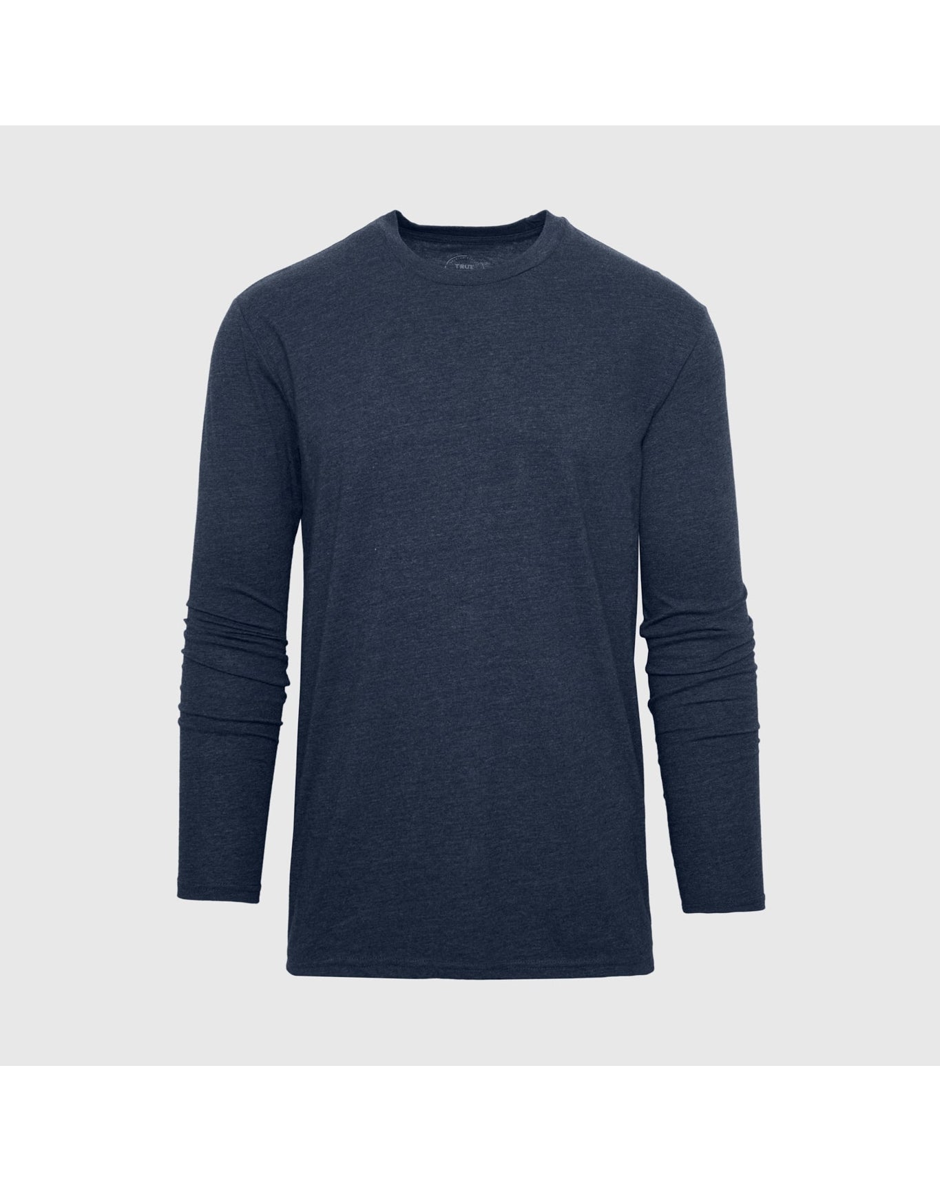 Classic Long Sleeve Crew Neck | Heather Navy