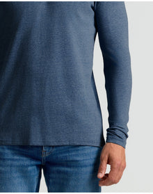 Classic Long Sleeve Crew Neck | Heather Navy